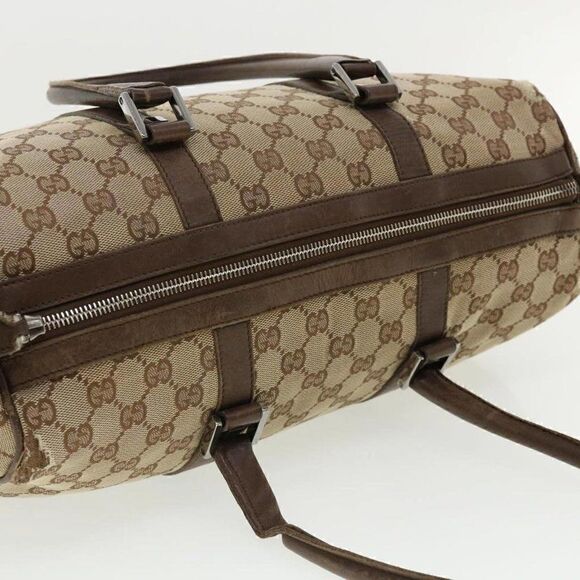 GUCCI GG Canvas Boston Bag Beige - Picture 8 of 15